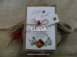 <b class=red>Elissa</b> Butik Davetiye - ELS 1654